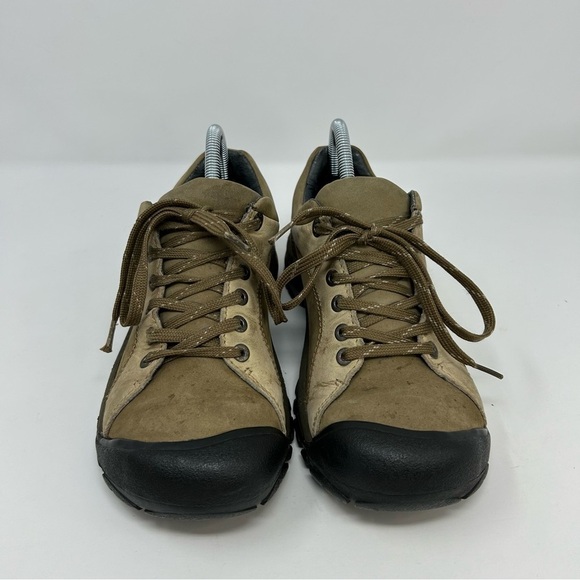 Keen Brown Leather Casual Lace Up Walking Hiking Sneakers Size 9.5 (EU Size 40) - Picture 5 of 16